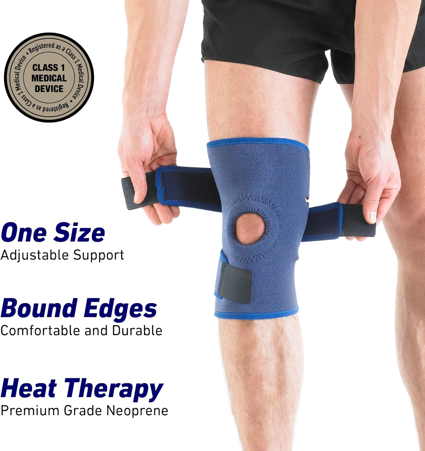 Open Patella Adjustable Knee Support- Knee Supports for Joint Pain Men and Women 