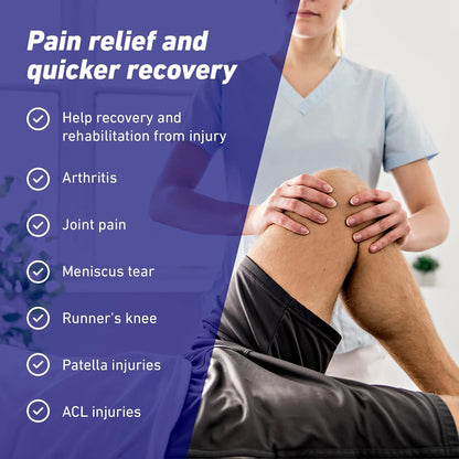 Open Patella Adjustable Knee Support- Knee Supports for Joint Pain Men and Women 