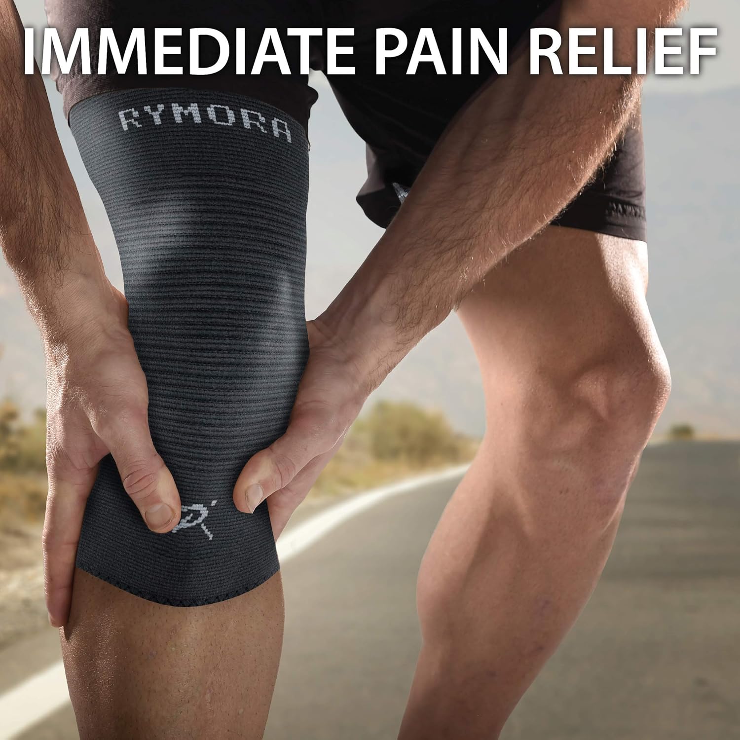 Knee Compression Sleeves for Men and Women  - Choice of Single or Pair