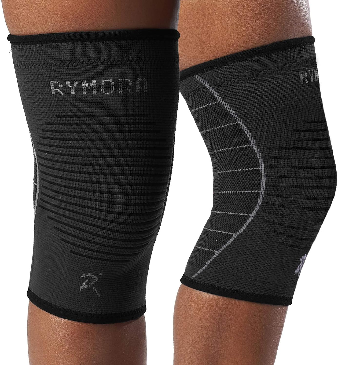 Knee Compression Sleeves for Men and Women  - Choice of Single or Pair